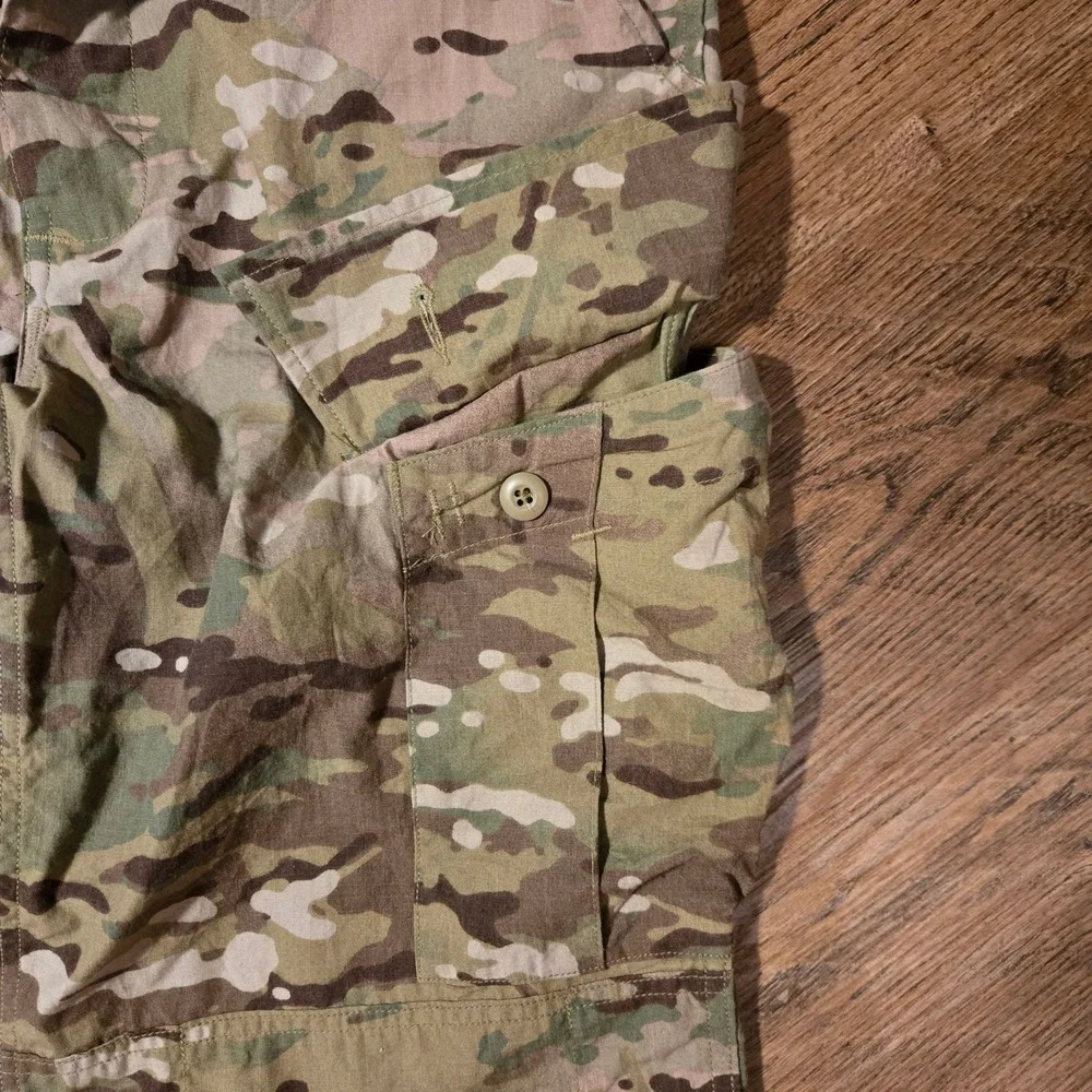 Vintage US Military Camo Pants Medium Regular Tactical Green 33x32in‎ Reworked